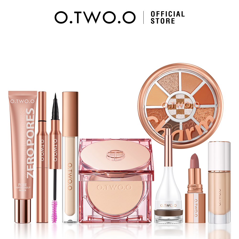 Huda Beauty Makeup Kit - O.2。O8個フルメイク顔設定パウダープライマーベースマスカラアイライナーペン眉毛色合い口紅アイシャドウメイク女性のための