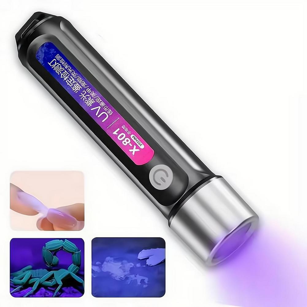 Uv Nail Lamp - ミニUV LEDブラックライト懐中電灯、充電式ネイルランプ、ペットの汚れ、漏れ検知、鉱石、お金、サソリ検知ライト