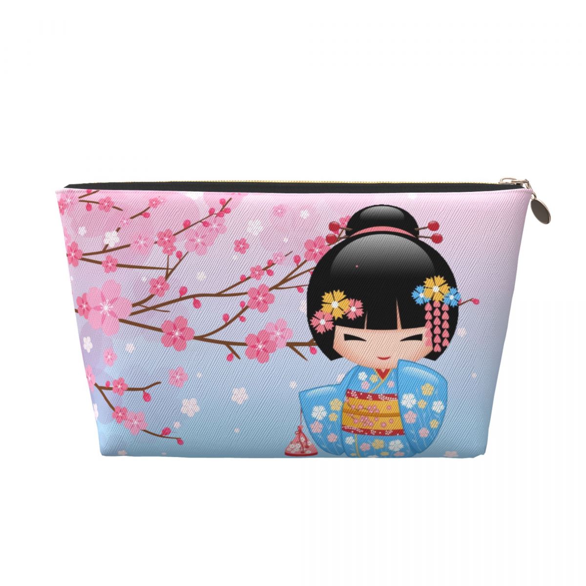 Beauty Makeup Kit For Girls - 日本の着物,芸者,女の子の化粧品,化粧品オーガナイザー,女性の美容収納ボックス,kokeshi人形トイレタリーバッグ