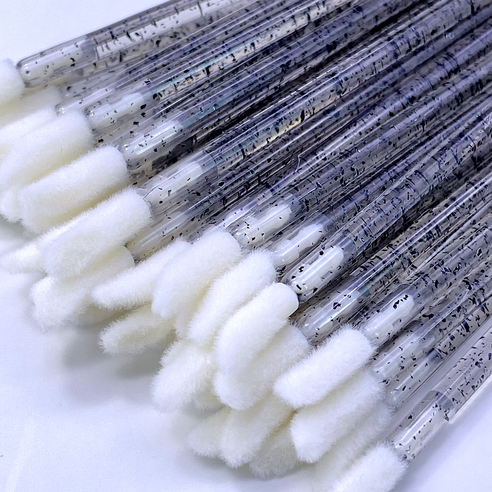 Beauty Makeup Brushes - 100/300 個使い捨てリップブラシクリスタル口紅ブラシリップグロスアプリケーターワンドまつげワンドアプリケーターメイクアップ美容ツール