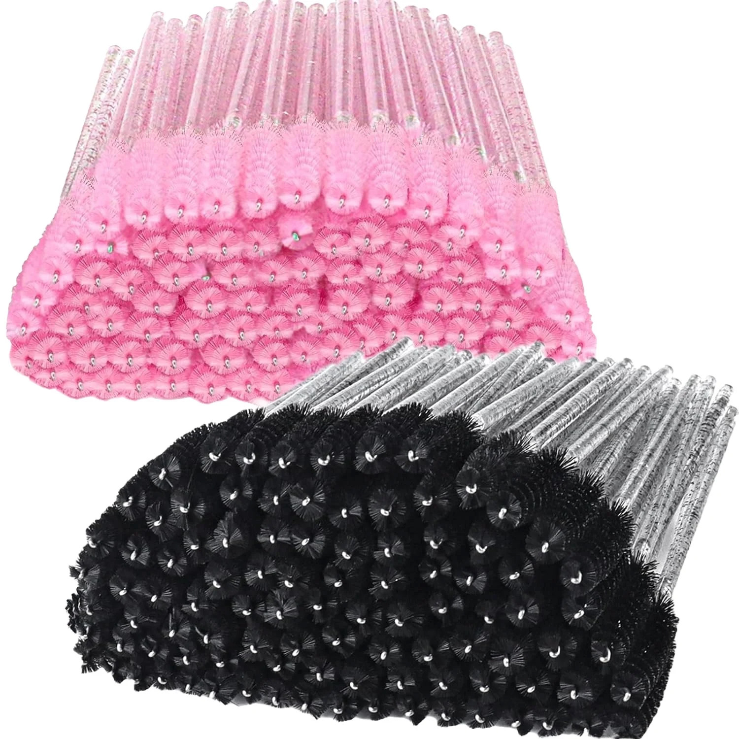 Beauty Makeup Brushes - 500 個まつげブラシワンドビューティーサロンメイクアップツール使い捨て個別つけまつげアプリケーションスプーリー