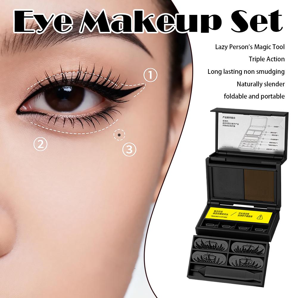 Beauty Makeup Kit For Girls - 女性向けのウォータープルーフアイメイクキット。にじみにくいアイラッシュスタンプキット。女性、ティーンエイジャー、旅行、自宅、デート、出張など、あらゆるシーンで使えるビューティーアイテム。