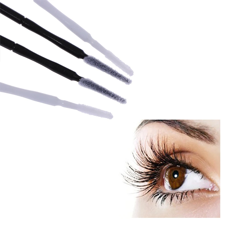 Makeup Beauty Ro - 100 個プロフェッショナル使い捨てまつげエクステンションマイクロブラシアプリケーターメイクアップマスカラ綿棒ブラシ綿棒メイクブラシ