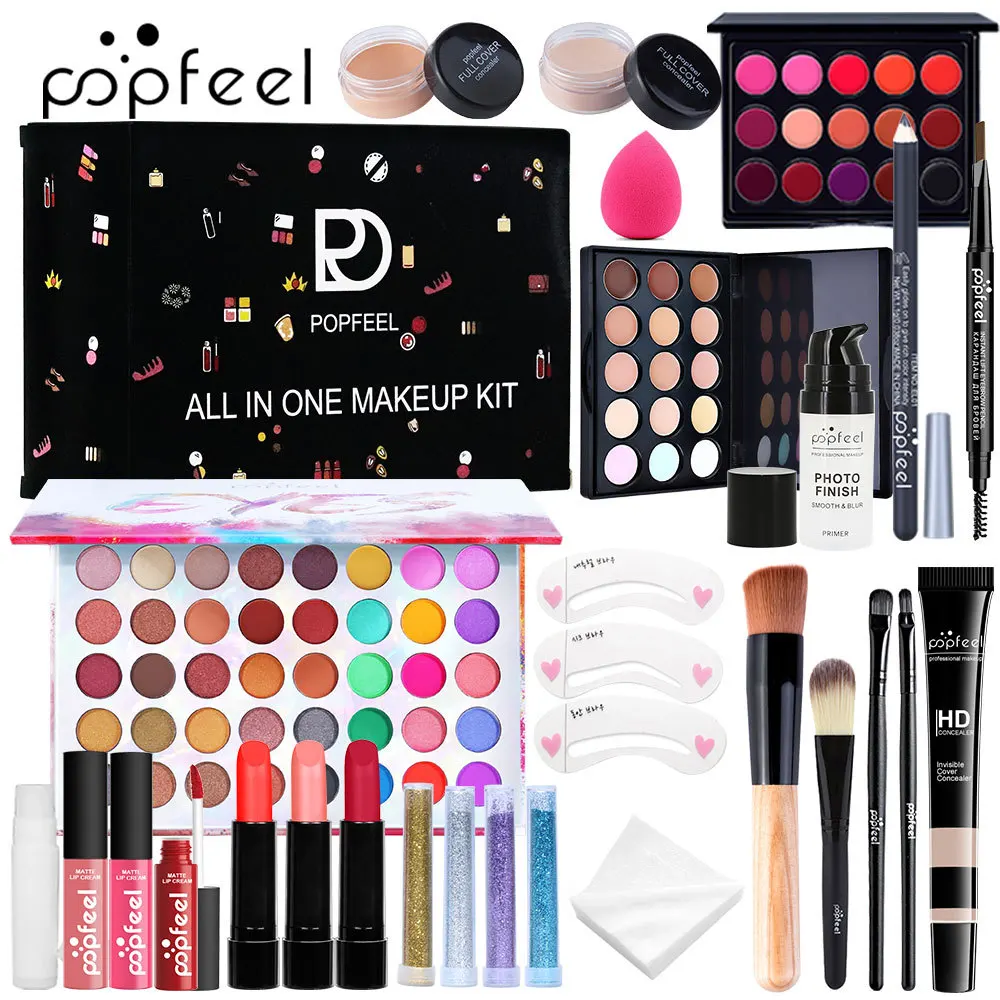 Huda Beauty Makeup Kit - 限定版 Popfeel メイクアップキット フルセット オールインワン アイシャドウ