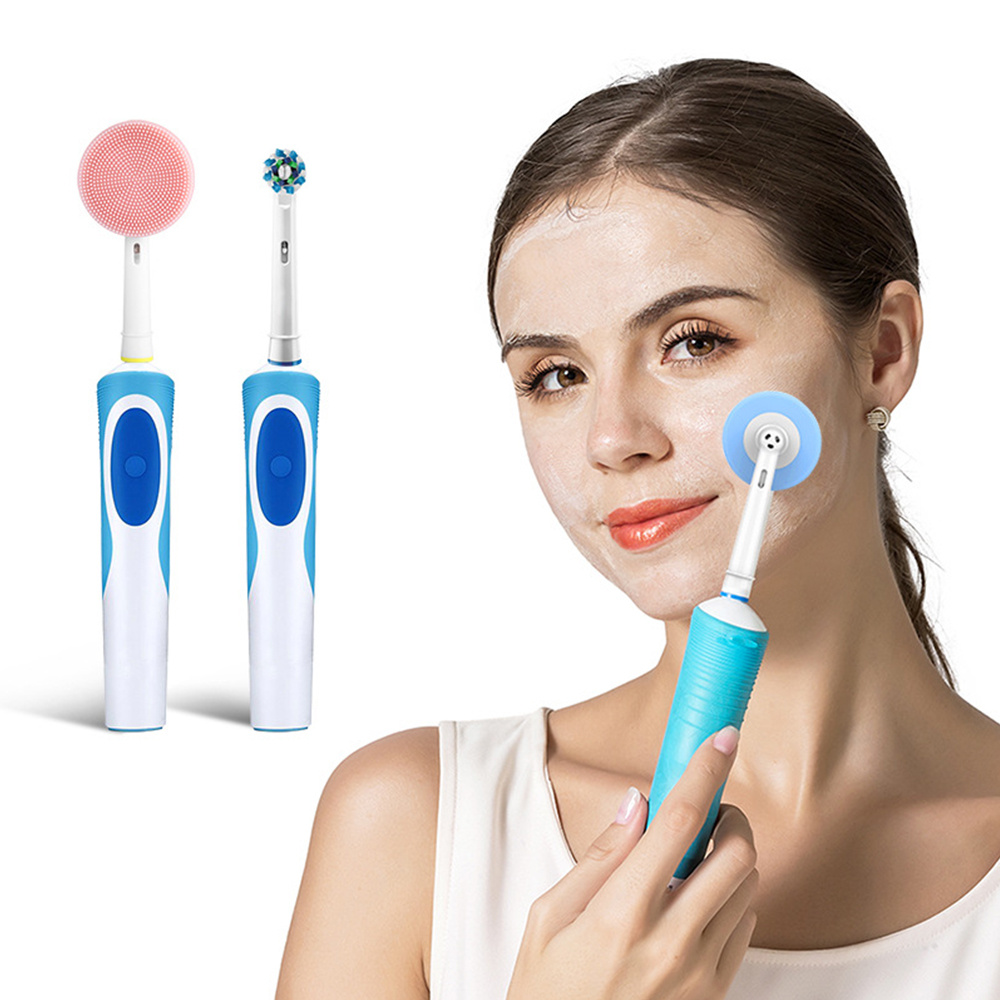 Electric Face Cleanser Brush - オーラルB電動シリコン洗顔ブラシ対応の交換用洗顔ブラシヘッド（クレンジング・角質除去用）