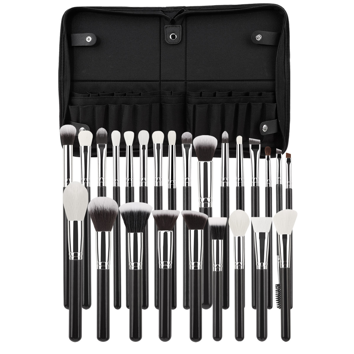 Beauty Makeup Studio - Rancai-初心者やプロのメイクに適したメイクブラシ、パウダーベースブラシのフルセット、25個