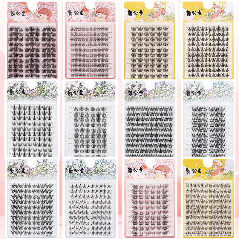 Eyelash Extension - 10列の長持ちする個別まつげエクステ、DIYメイク愛好家のためのウィングドデザイン