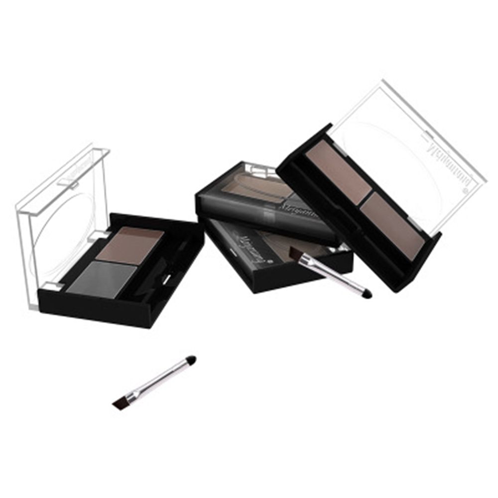 ブラシ付きガールズ防水パレットビューティー2色鼻影メイクアッ - Beauty Makeup Palette のレビューと価格