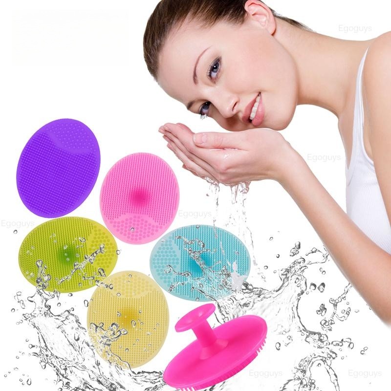1PC シリコーンクリーニングブラシゲル洗濯パッド角質除去に - Electric Face Cleanser Brush のレビューと価格