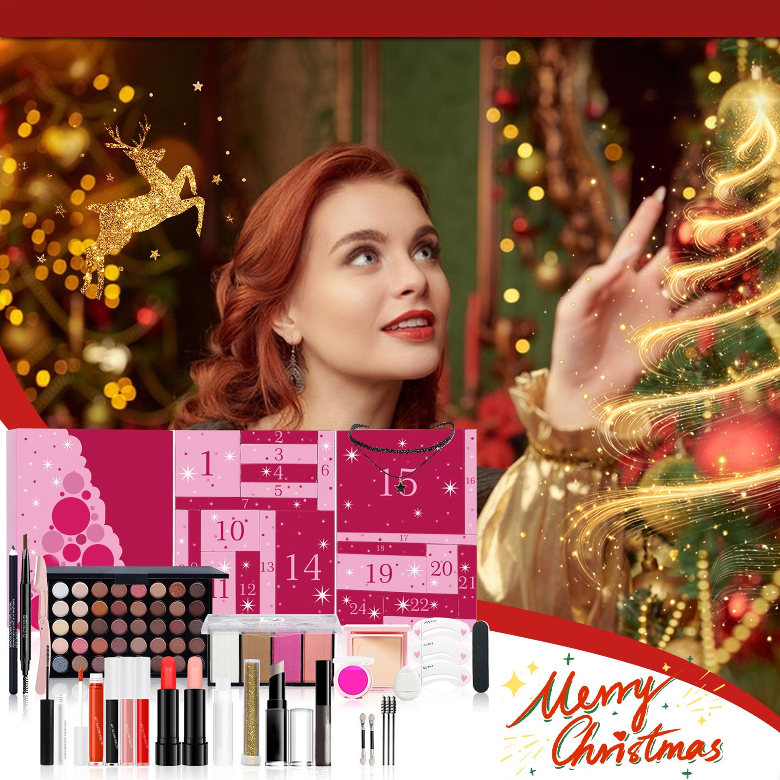 女の子用メイクアップカレンダー,サプライズブラインドボックス - Beauty Makeup School のレビューと価格