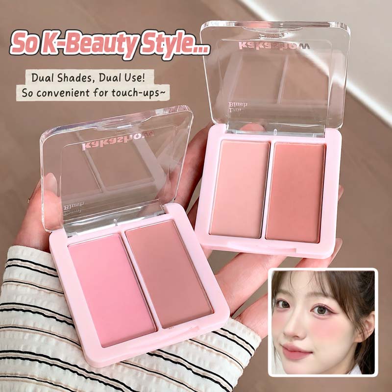 KAKASHOW 2色クリームチークパレット。ナチュラルなマ - Beauty Makeup Palette のレビューと価格