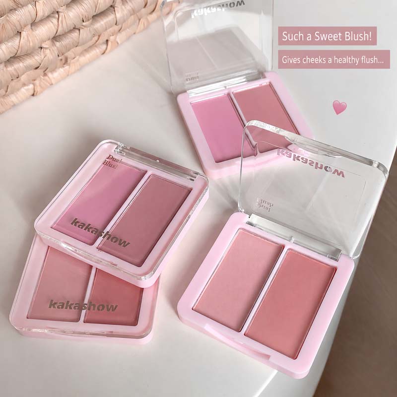 KAKASHOW 2色クリームチークパレット。ナチュラルなマ - Beauty Makeup Palette のレビューと価格