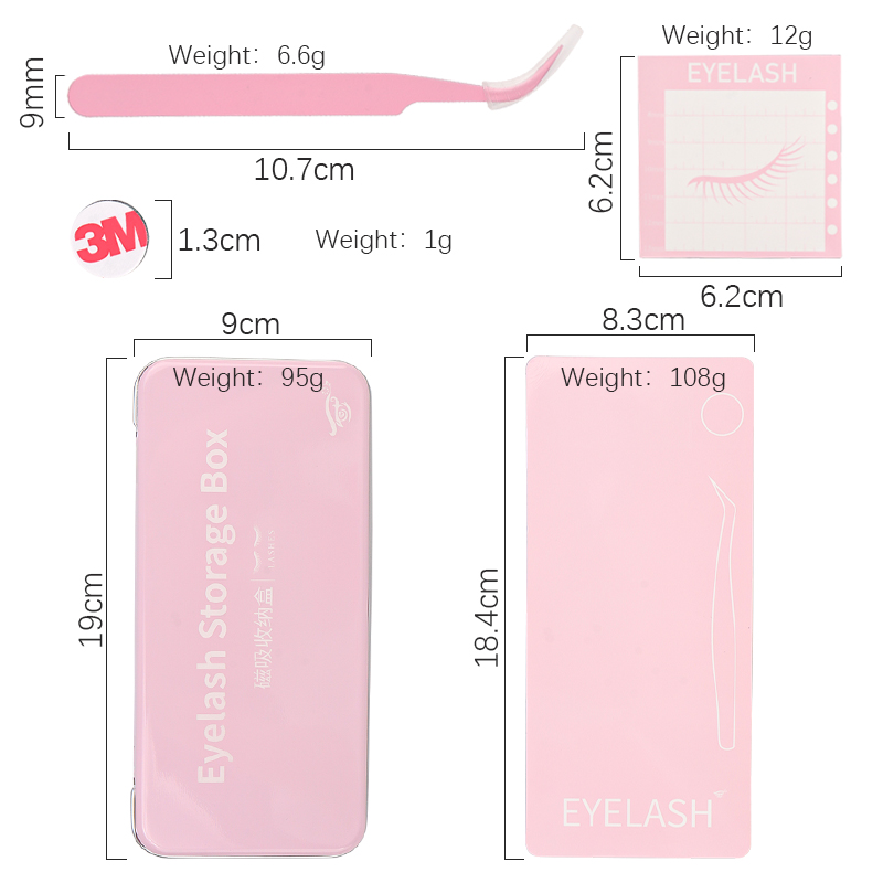 マグネット式まつげエクステンション収納ボックス プロ用まつげ - Beauty Makeup Palette のレビューと価格