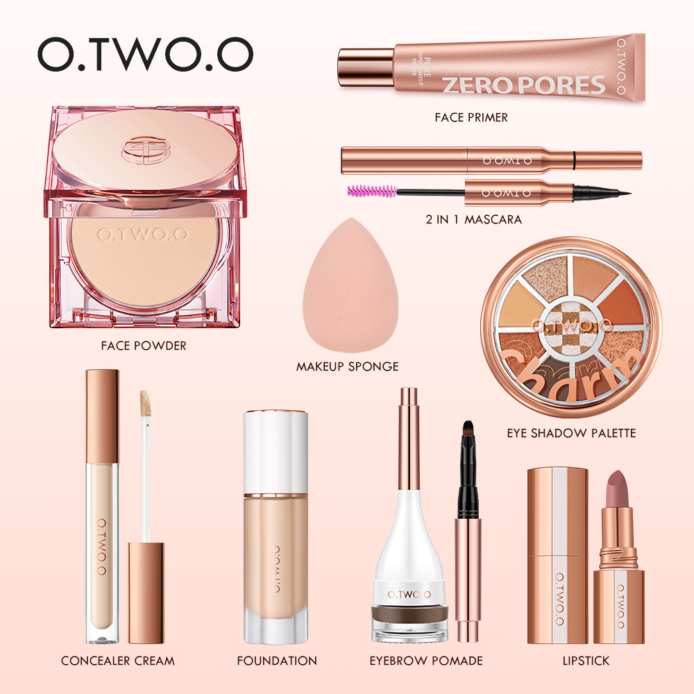 O.2。O8個フルメイク顔設定パウダープライマーベースマスカ - Huda Beauty Makeup Kit のレビューと価格