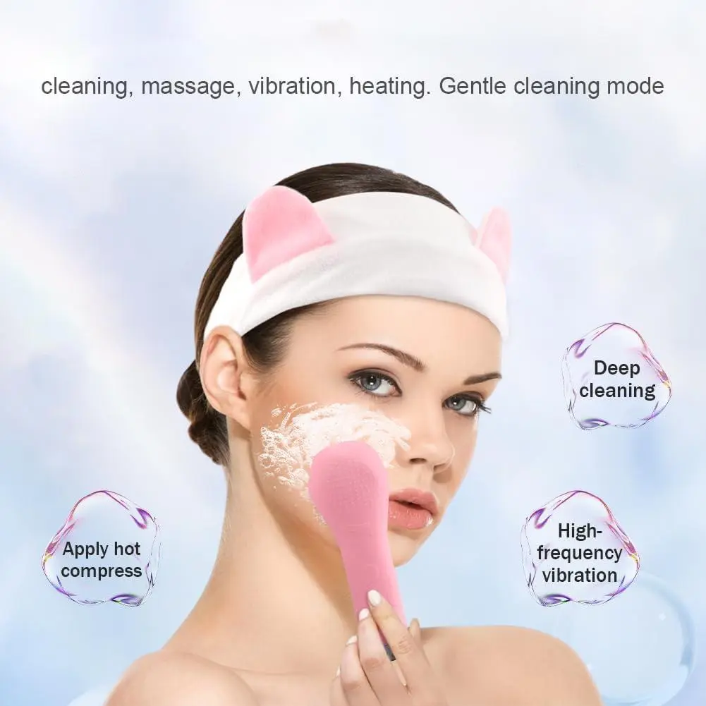 電動洗顔ブラシ ベース付き 1箱 恒温振動マッサージ 多機能 - Electric Face Cleanser Brush のレビューと価格