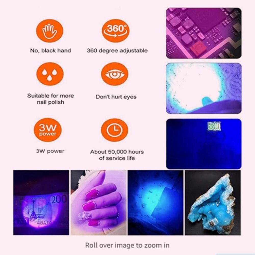 ポータブル5W/3W UV LEDネイルランプ 調整可能なヘ - Uv Nail Lamp のレビューと価格