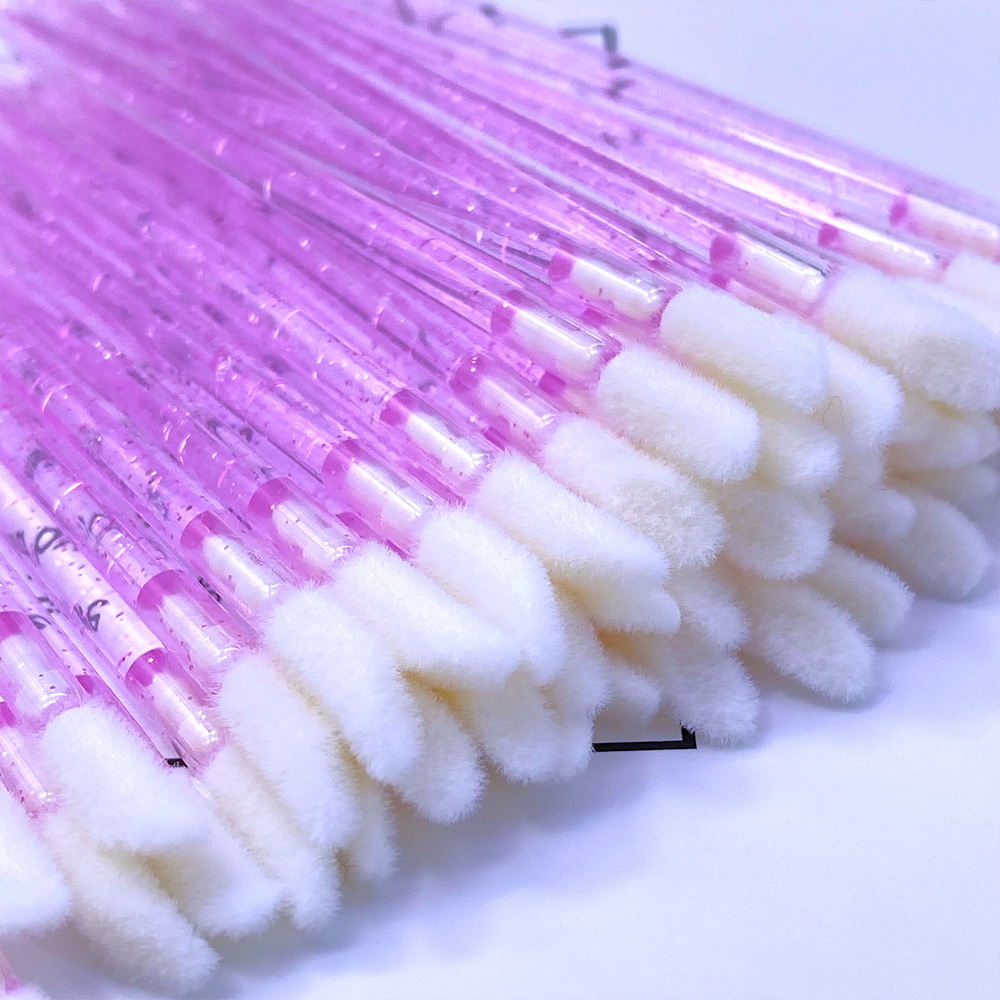 100/300 個使い捨てリップブラシクリスタル口紅ブラシリ - Beauty Makeup Brushes のレビューと価格