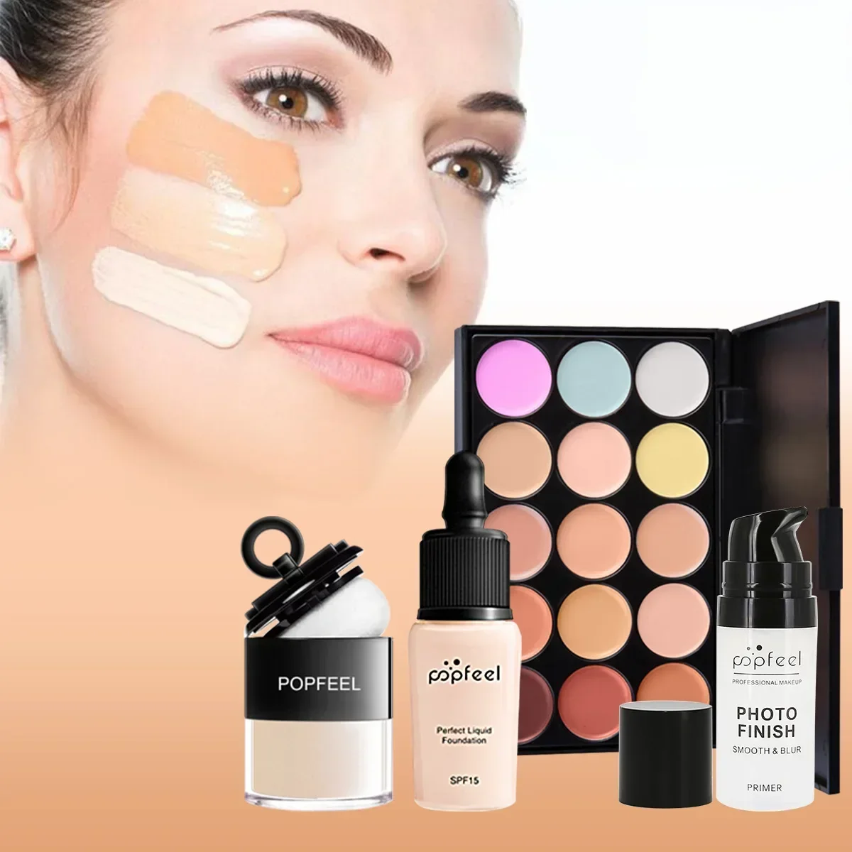 POPFEEL オールインワン メイクアップ キット ギフト - Huda Beauty Makeup Kit のレビューと価格