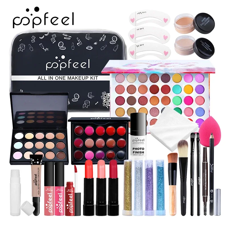メイクアップセット アイシャドウ 口紅 眉毛 コンシーラー  - Huda Beauty Makeup Kit のレビューと価格
