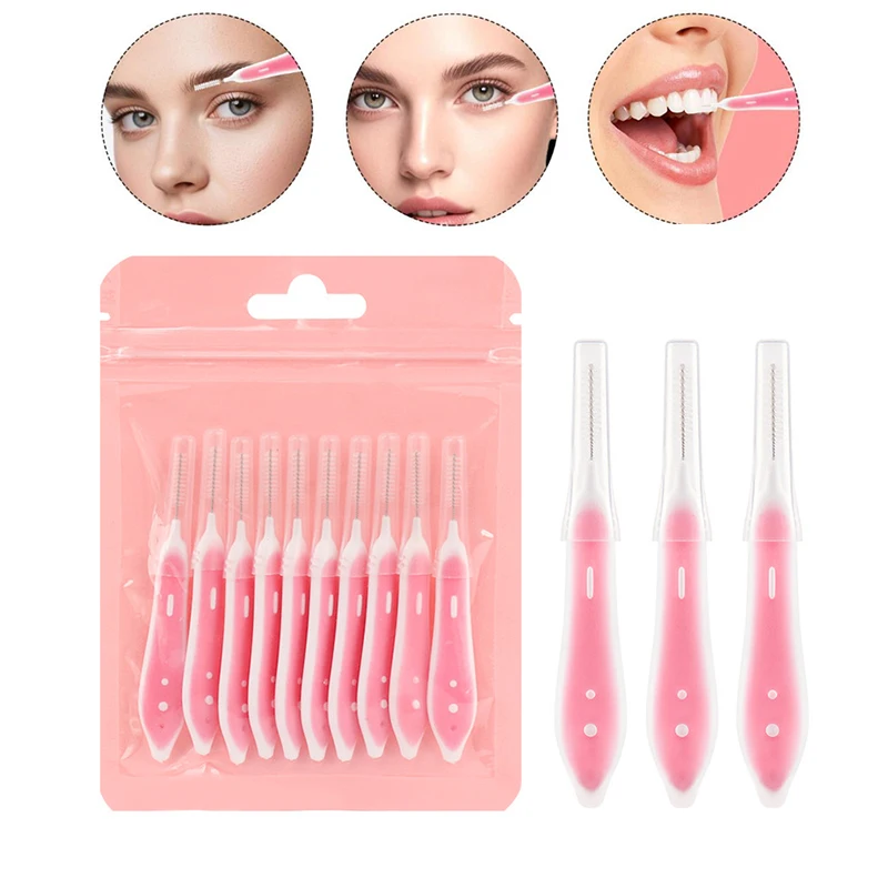 10 個の眉毛ブラシミニ眉リフティングブラシ使い捨てメイクア - Eyelash Extension のレビューと価格