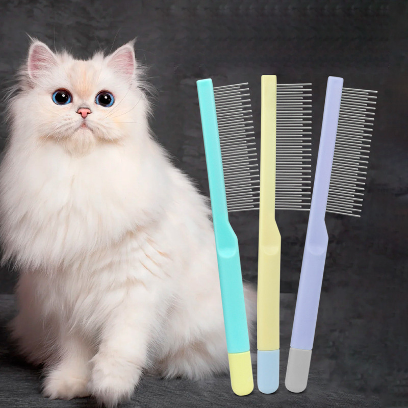 ペット猫用コーム 猫と犬の毛取りブラシ クリーニングヘアクリ - Makeup Beauty Ro のレビューと価格