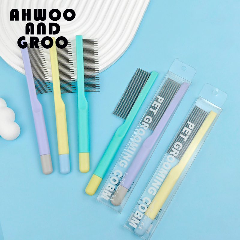ペット猫用コーム 猫と犬の毛取りブラシ クリーニングヘアクリ - Makeup Beauty Ro のレビューと価格
