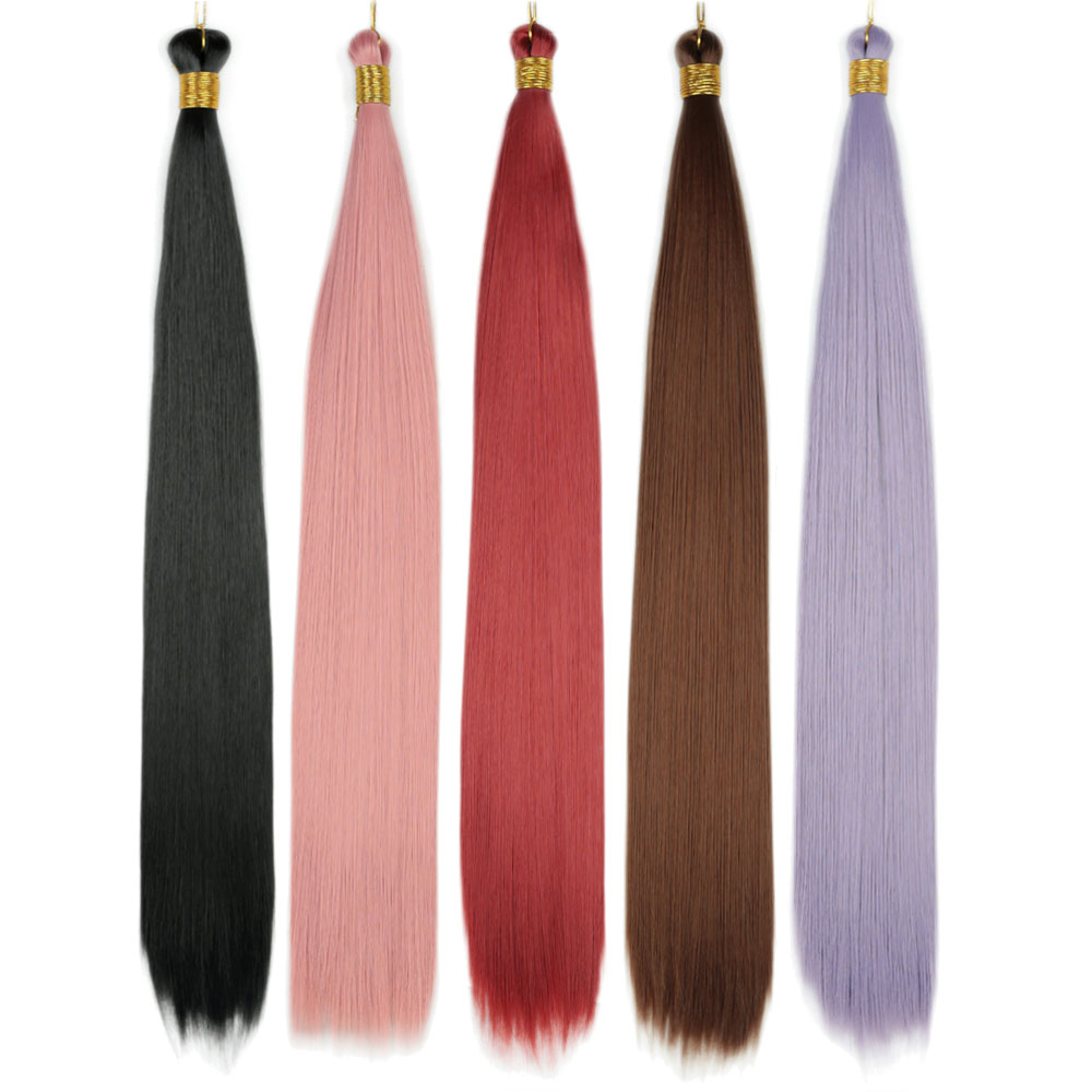 28インチ 450g ストレート バルクヘア 合成クロシェブ - Pure Beauty Hair & Makeup のレビューと価格