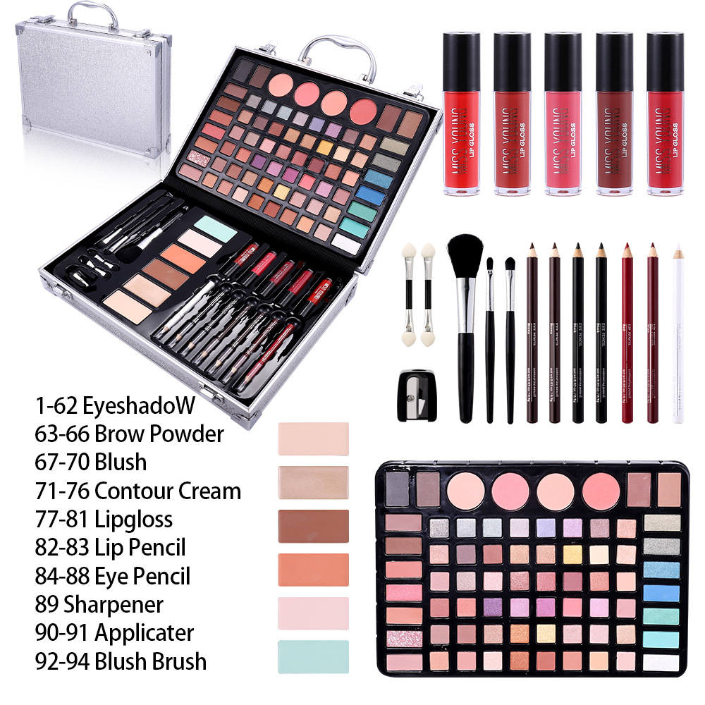 3色オールインワンメイクアップパレット シマーマットアイシャ - Huda Beauty Makeup Kit のレビューと価格
