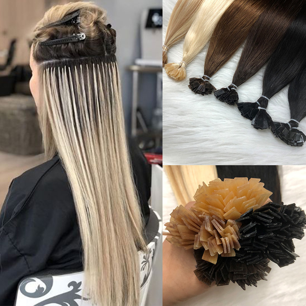 ナチュラルフラットチップヘアエクステンション,50個,ナチュ - Pure Beauty Hair & Makeup のレビューと価格