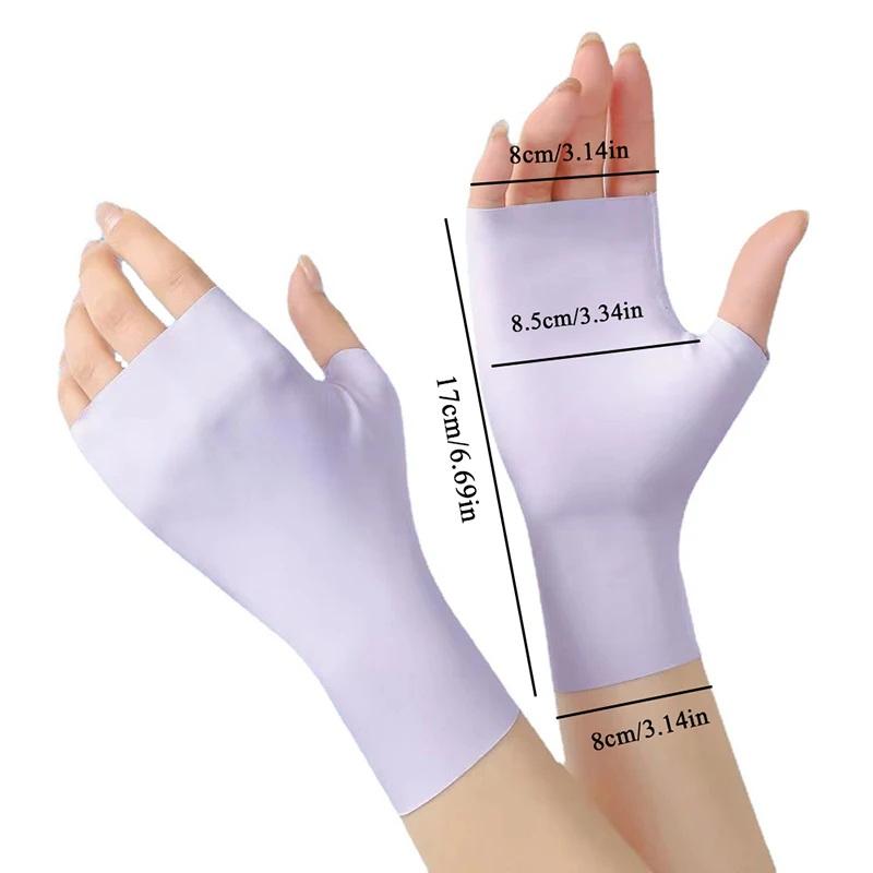 ネイルアートジェルネイルランプ用日焼け止めグローブ、指なしハ - Uv Nail Lamp のレビューと価格