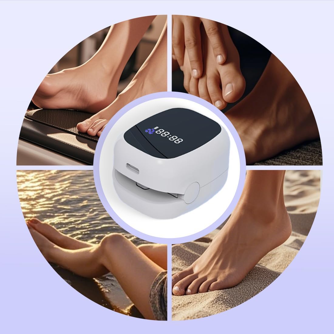 レーザー爪真菌治療ランプ 6つのUV LED光線療法デバイス - Uv Nail Lamp のレビューと価格