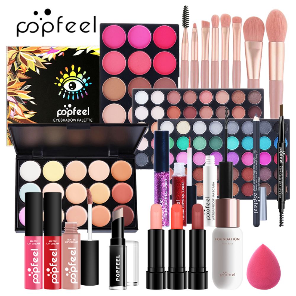 POPFEEL オールインワン メイクアップキット、3 セッ - Huda Beauty Makeup Kit のレビューと価格