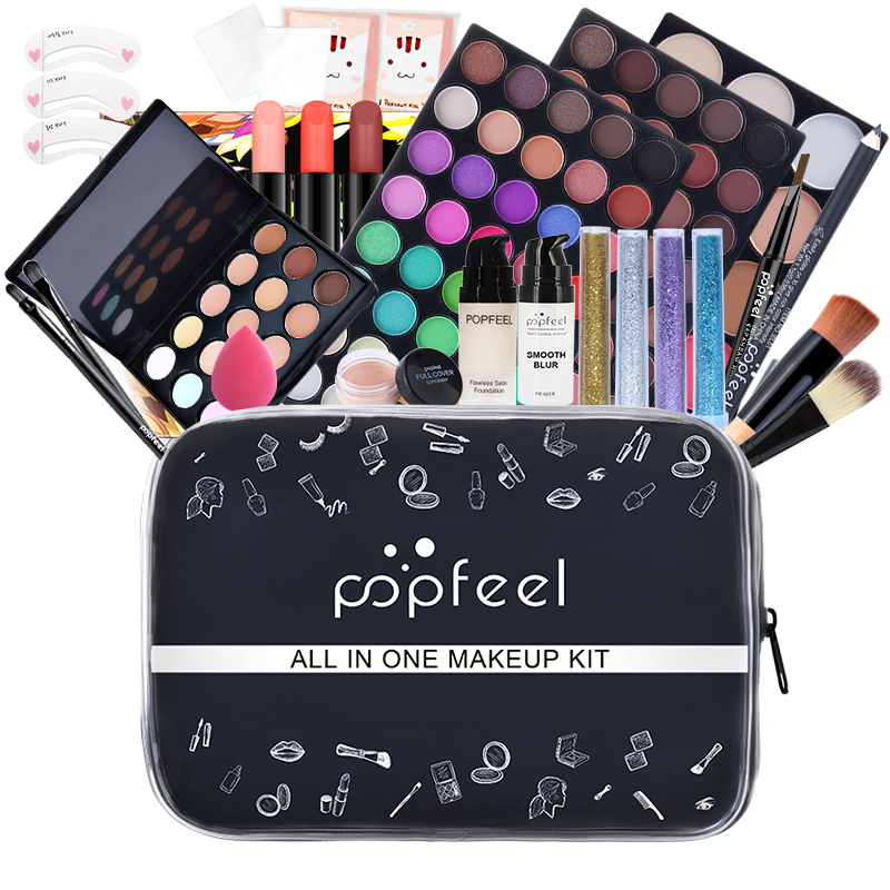 POPFEEL オールインワン メイクアップキット、3 セッ - Huda Beauty Makeup Kit のレビューと価格