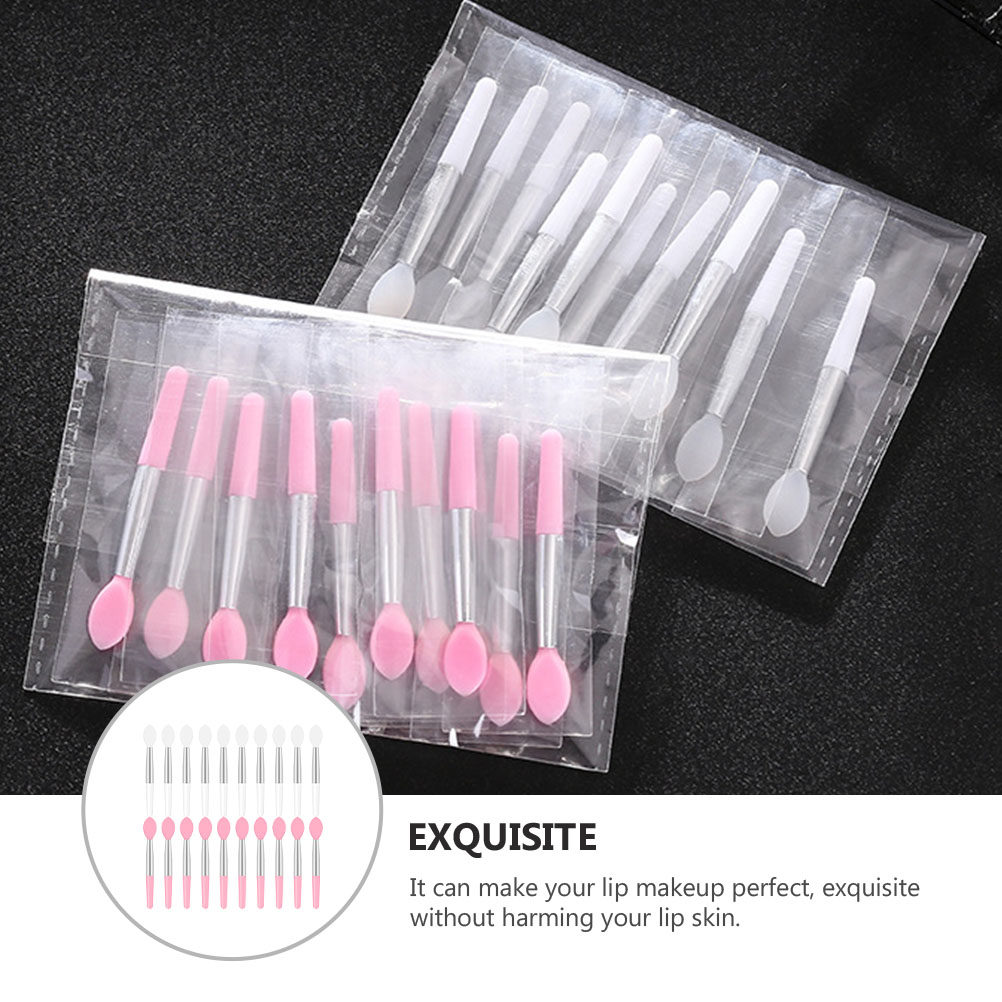 20個入りシリコンリップブラシ、柔らかく滑らかな口紅アプリケ - Beauty Makeup Brushes のレビューと価格