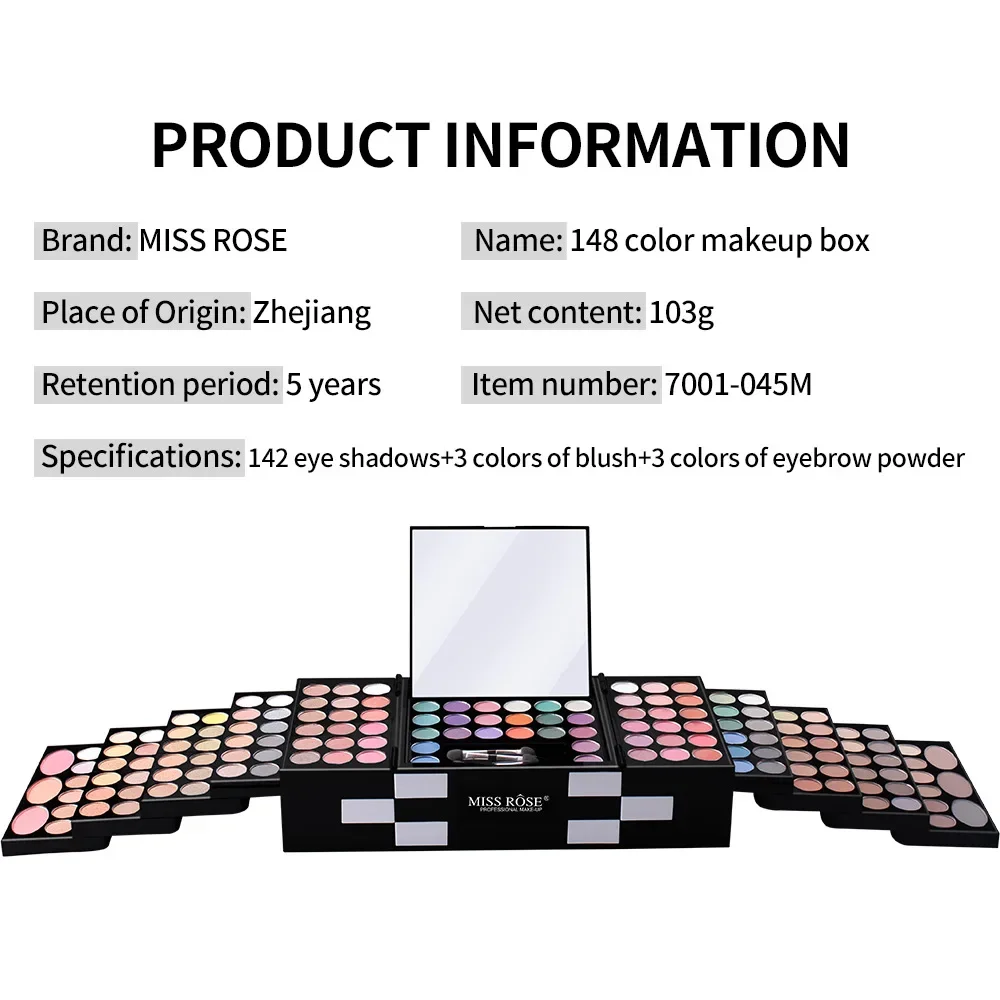 ミス・ローズ メイクアップケースセットキット-究極のカラーコ - Huda Beauty Makeup Kit のレビューと価格