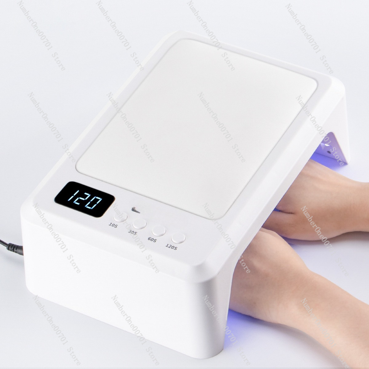 T8大型UVネイルランプ、デュアルハンドレスト付き、ハイパワ - Uv Nail Lamp のレビューと価格