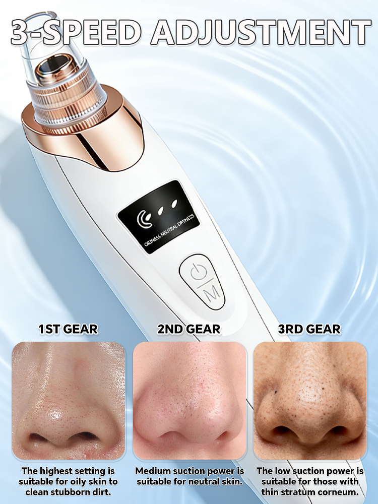 電動毛穴クリーナー ブラックヘッド除去真空デバイス 3段階吸 - Pore Vacuum のレビューと価格