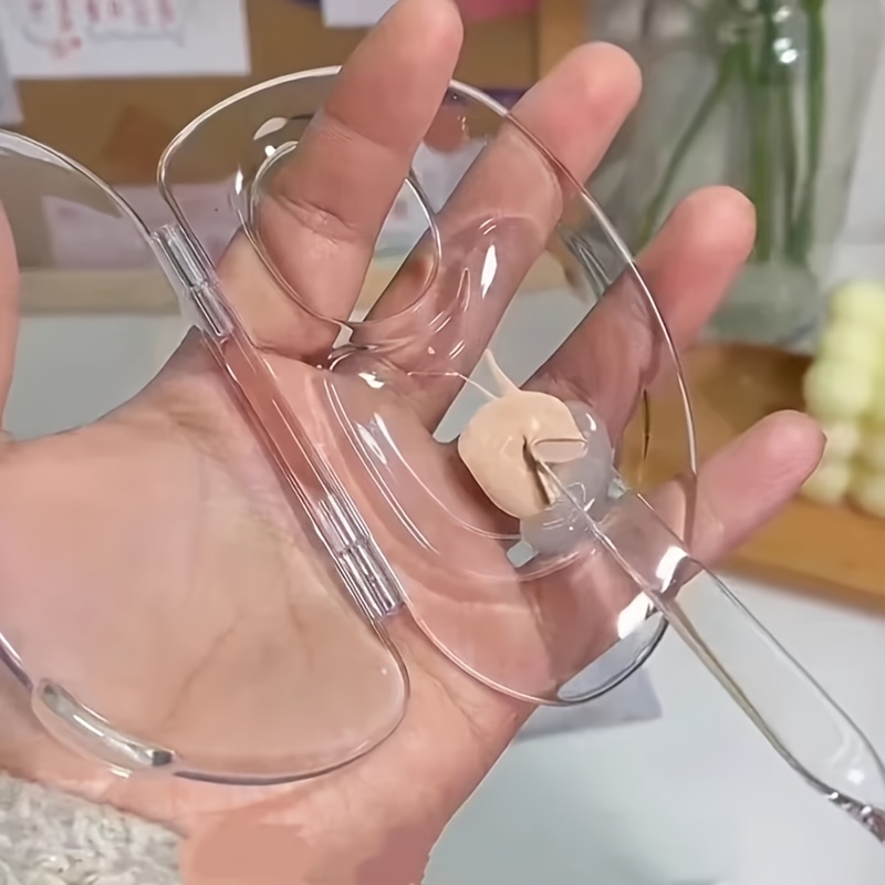 1pc アクリル液体ファンデーションパレット折りたたみ式メイ - Beauty Makeup Palette のレビューと価格