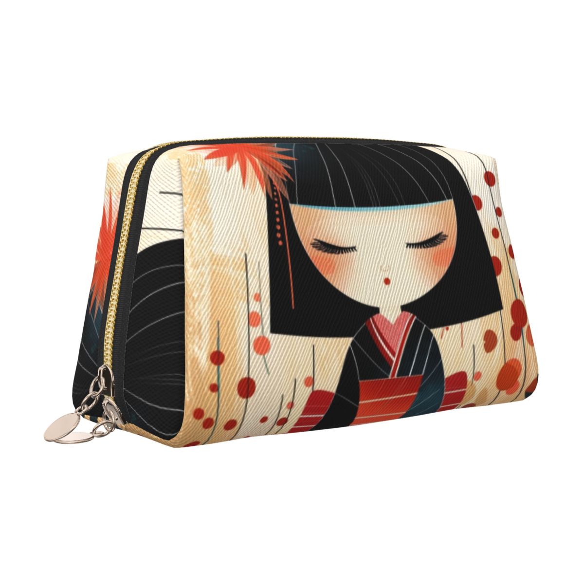 かわいい日本の女の子着物こけし人形トラベルトイレタリーバッグ - Beauty Makeup Kit For Girls のレビューと価格