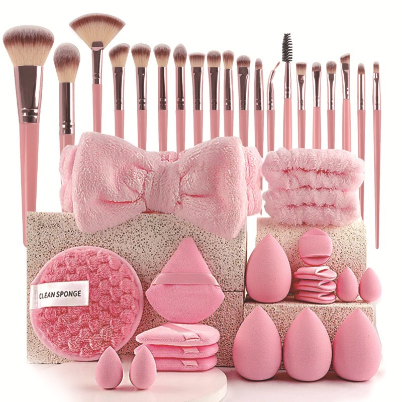 40個入り美容メイクツールコンボセット洗顔メイクパフフルセッ - Makeup Beauty Ro のレビューと価格