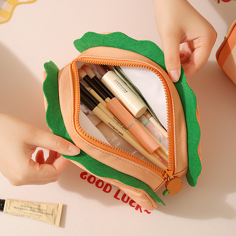 タコスとトーストの形をしたメイクアップバッグは、食べ物の可愛 - Your Beauty Makeup のレビューと価格