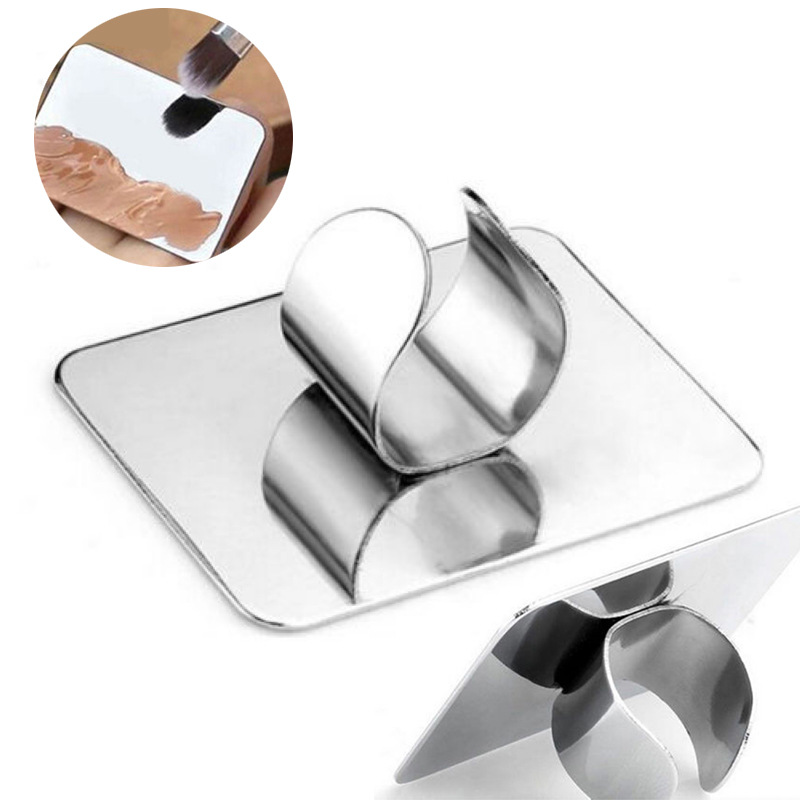 スクエアネイルアート,化粧品,ステンレス鋼,ミキシングパレッ - Beauty Makeup Palette のレビューと価格
