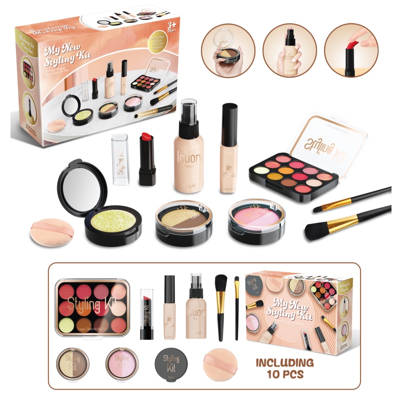 3〜6歳の女の子のためのメイクアップセット,シミュレーション - Beauty Makeup Kit For Girls のレビューと価格