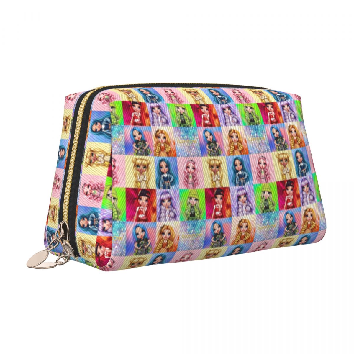 カスタムレインボーハイガールズトイレタリーバッグ女性漫画アニ - Beauty Makeup Kit For Girls のレビューと価格