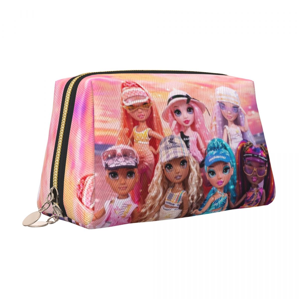 カスタムレインボーハイガールズトイレタリーバッグ女性漫画アニ - Beauty Makeup Kit For Girls のレビューと価格
