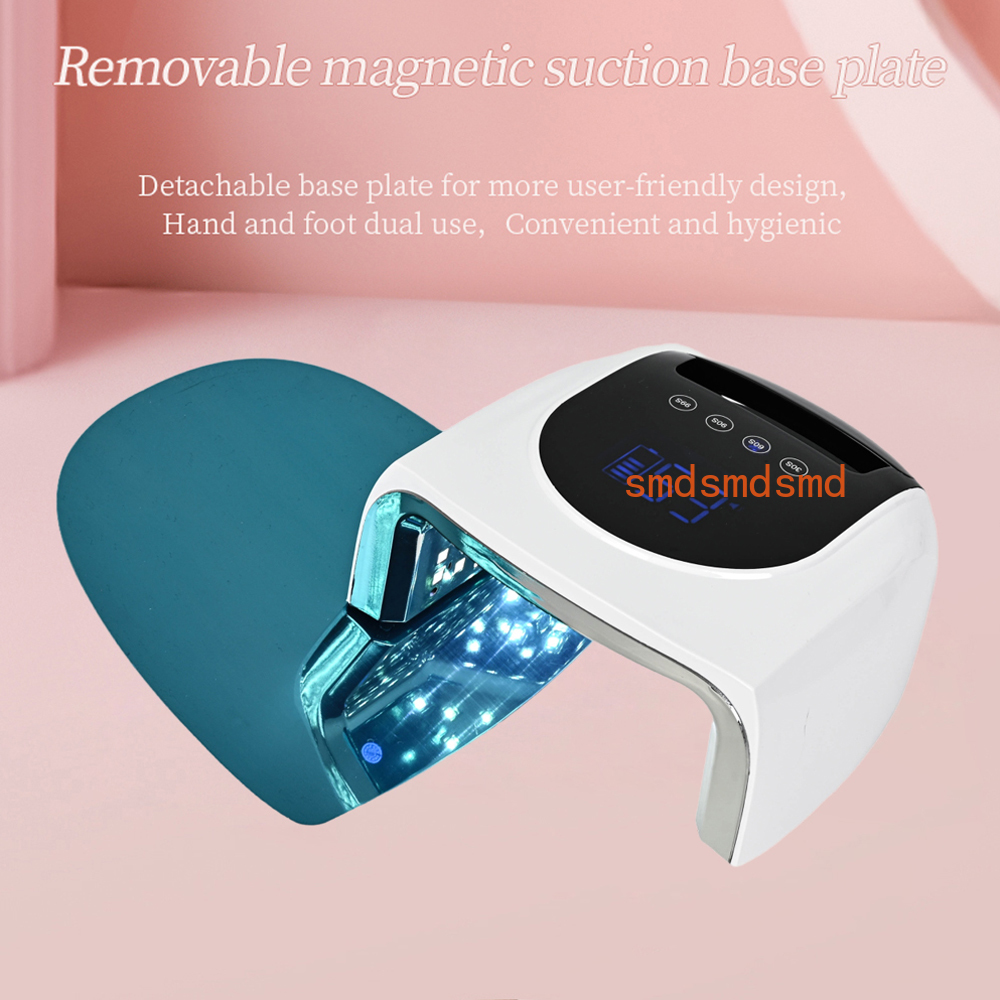 充電式96Wネイルランプ、ミラー反射ベース付きジェルポリッシ - Uv Nail Lamp のレビューと価格