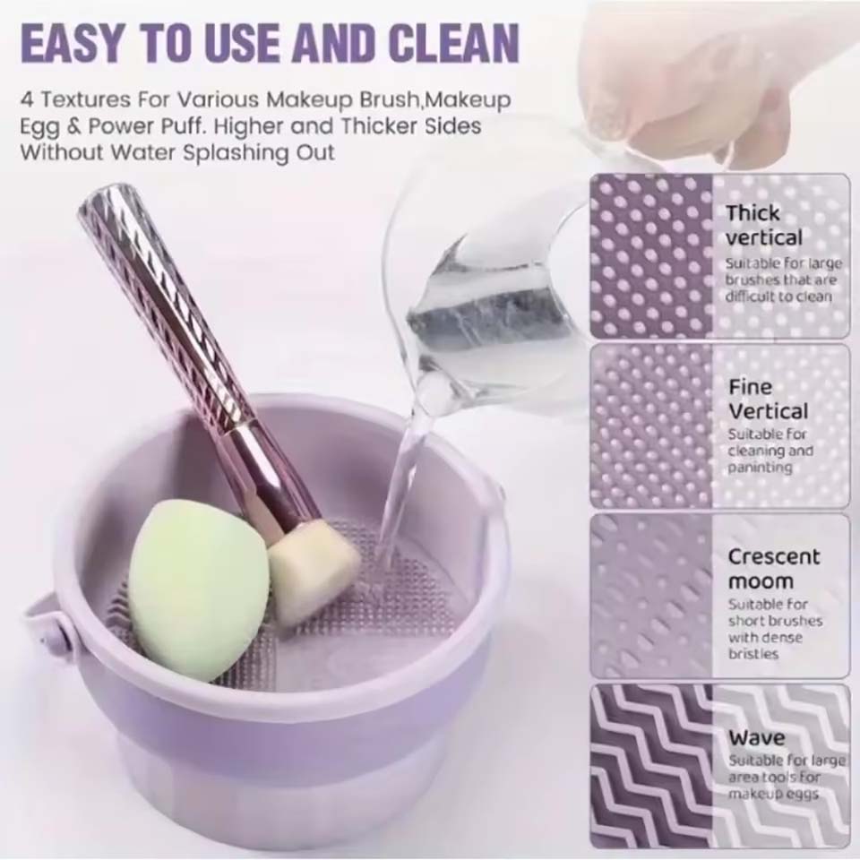 メイクブラシ洗浄ボウルビューティーエッグ洗浄ツール収納セット - Beauty Makeup Brushes のレビューと価格