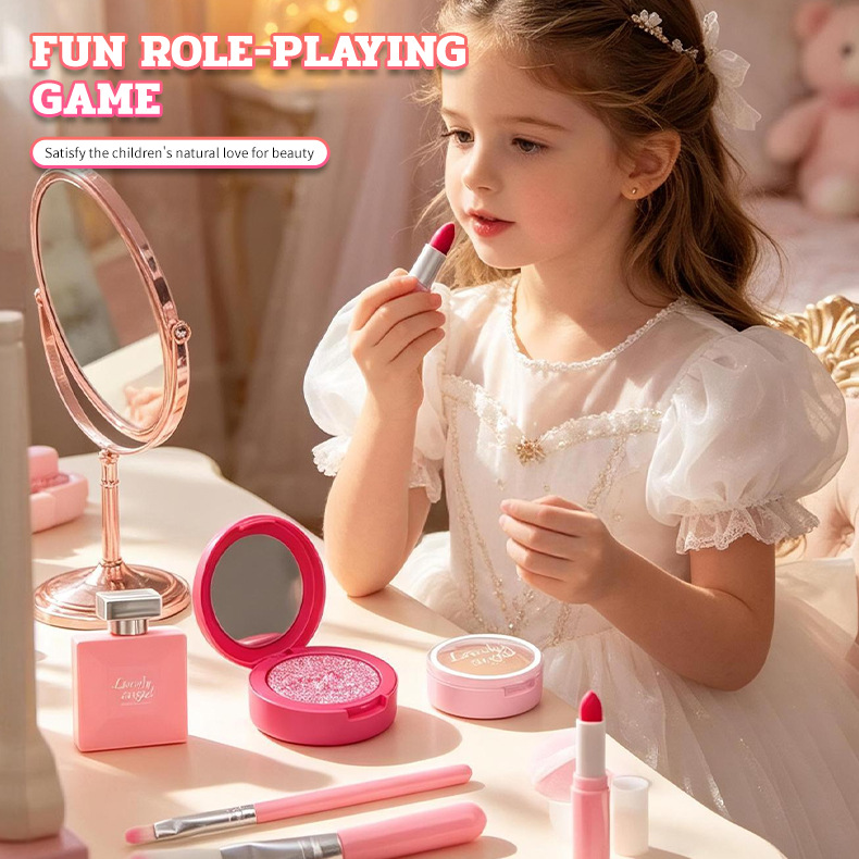 女の子向け、ごっこ遊び用メイクアップキット。子供向けのシミュ - Beauty Makeup Kit For Girls のレビューと価格