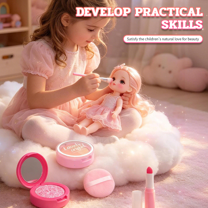 女の子向け、ごっこ遊び用メイクアップキット。子供向けのシミュ - Beauty Makeup Kit For Girls のレビューと価格