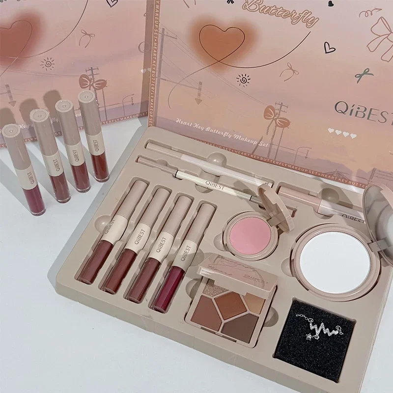 QIBEST 多目的メイクアップセット 4 個ダブルヘッドリ - Huda Beauty Makeup Kit のレビューと価格